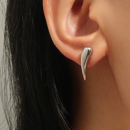 metal texture earrings