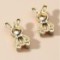 Cute Metal Bunny Stud Earrings