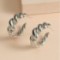 C-shaped twist earrings