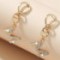 Cute English letter M ear buckle