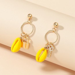 Shell Key Lock Earrings