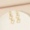 Long Chain Geometric Exaggerated Stud Earrings