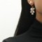 Water drop ear clip tassel retro pearl water drop Crystal personality ear buckle