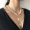 Multi-Layer Stackable Pearl Pendant Necklace