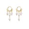 Fringed Pearl Earrings