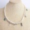 Mixed Color Crystal Double Layer Pearl Chain Necklace