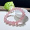 5mm Pink Round Beads Crystal Bracelet For Women