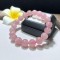 5mm Pink Round Beads Crystal Bracelet For Women