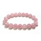 5mm Pink Round Beads Crystal Bracelet For Women