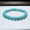 10mm Light Blue Round Beads Crystal Bracelet For Women