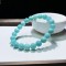 10mm Light Blue Round Beads Crystal Bracelet For Women