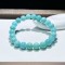 10mm Light Blue Round Beads Crystal Bracelet For Women