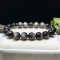 10mm Black Round Beads Natural Stone Bracelet For Women