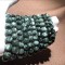 10mm Round Green Crystal Beads Bracelet (One Item)