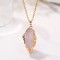 Irregular Crystal Lightning Gold-plated Pendant Necklace