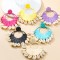 European Circle Alloy Earring With Shell Tassel