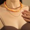 Stackable Multi-layer Colored Soft Pottery Necklace