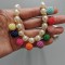 Children Mutil-colored pearl necklace bracelet set of 2