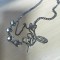 Stackable Crystal Stitching Chain Star Pendant Necklace