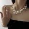 Chic Big and Small Pearls Stitching Necklace