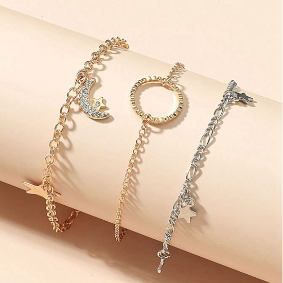 crescent moon Bracelet set