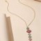 Crystal Necklace Multicolor Love Lips Clavicle Chain