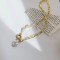 Luxury Pearl Stitching Chain Pearl Pendant Necklace