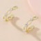 women's circle Crystal fashion statement earrings earrings