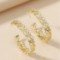 Chic C-shaped Pearl Earrings