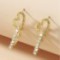 Fashion Alloy Knot Crystal Stud Earrings