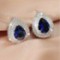 Round Crystal Stud Earrings