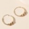 Simple and slim twist hoop earrings