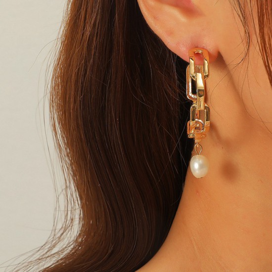 Vintage branch pearl earrings