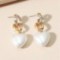 Pearl Loving Heart Earrings