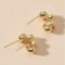 European and American fashion simple twist twist C-shaped earrings